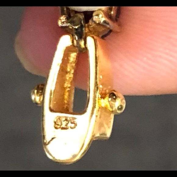 925 gold Vermeil Tennis Bracelet Multi Colored stones. B8 - Picture 6 of 6